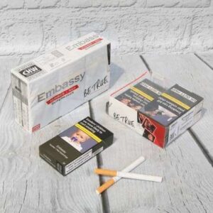 Embassy Superkings Number 1 Red cigarettes pack premium tobacco product