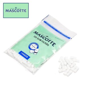 Mascotte filter tips packaging for premium rolling tobacco use.
