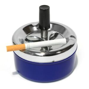 Industrial grade Smoke-King spinner ashtray for wholesale distribution.