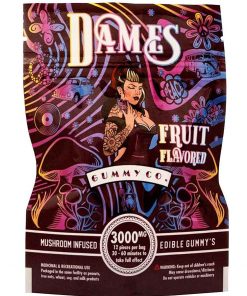 Dames Gummy Co Fruit Gummies Cherry Flavour on display