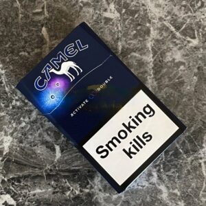 Camel Activate Double Cigarettes pack with dual capsule filter for enhanced flavor experience in Europe