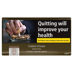 Cutters Choice Extra Fine Tobacco 30g pouch for hand rolling.