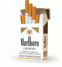 Marlboro Light cigarettes premium pack display