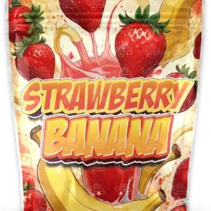 Strawberry Banana CBD premium product packaging